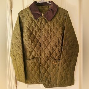 COPY - Womens Barbour Diamond Quilted Jacket, Size 10, Olive Green